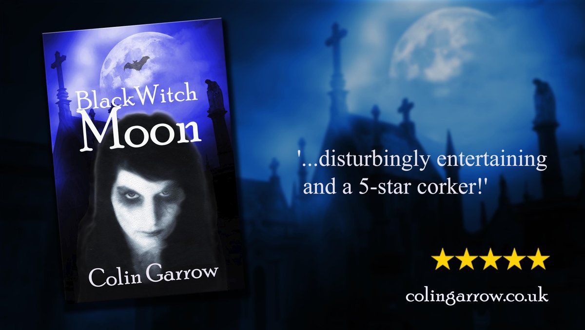 ‘Black Witch Moon’ by Colin Garrow
'...disturbingly entertaining and a 5-star corker!'
geni.us/fU08JG
#horror #witches #blackwitchmoon