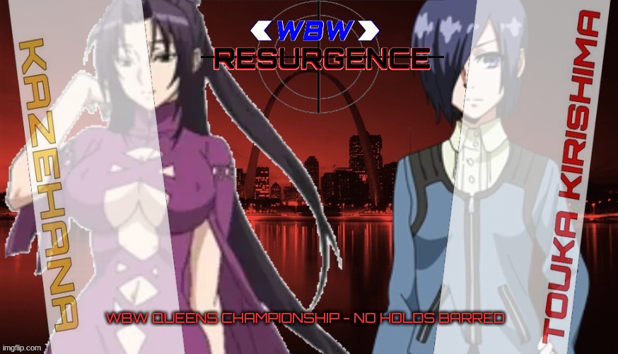 As we heard the news from Seto Kaiba, Touka Kirishima cashed in her Road for Gold contract and she will take on Kazehana for the Queens Championship in a No Holds Barred match at Resurgence! 
#WWE2K #WBWResurgence #TokyoGhoul