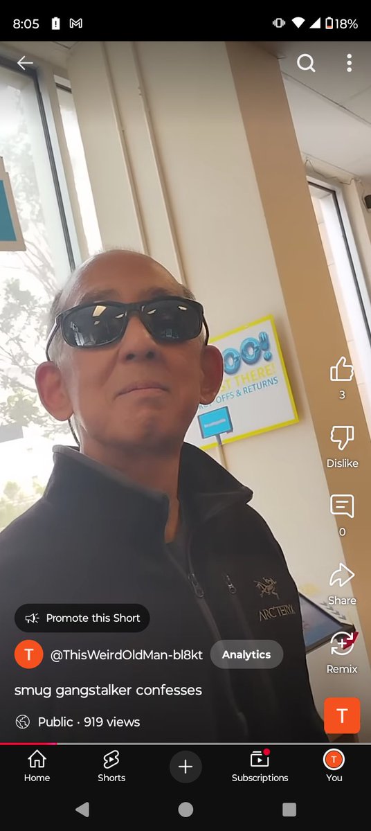 DesertThings's tweet image. Please retweet this video. If you're in the Bay Area help me figure out who this guy is:
youtube.com/shorts/6-Rk8CF…
#gangstalking
#ncric
#fascism
#rossdress4less