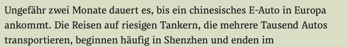 Die Qualitätszeitung "Standard" enthüllt eine kleine Sensation: Autotransporte mit Tankschiffen. Ob die Autos da vorher verflüssigt werden?
