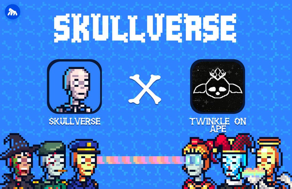 Twinkle On Ape (@twinkleonape1) on Twitter photo Collaboration Announcement ✨
Glad to announce our collaboration with <a href="/SkullVerseNFT/">SkullVerse</a>
✨Chain: Apechain
✨ Supply : 555
✨ Price : 7 Ape
✨ Date : June 27
✨ All delisted Twinkle holders will be in the WL ( FCFS ) phase
Snapshot will be taken Soon 👀
We will raffle 5 Collaboration Announcement ✨
Glad to announce our collaboration with <a href="/SkullVerseNFT/">SkullVerse</a>
✨Chain: Apechain
✨ Supply : 555
✨ Price : 7 Ape
✨ Date : June 27
✨ All delisted Twinkle holders will be in the WL ( FCFS ) phase
Snapshot will be taken Soon 👀
We will raffle 5