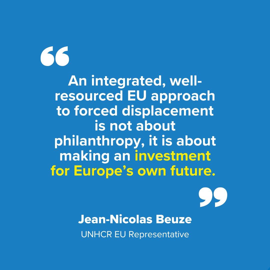 Investing in forced displacement isn't just about solidarity and charity – it's about Europe’s future stability and prosperity, says <a href="/jnbeuze/">Jean-Nicolas Beuze</a> from @refugees.

🔗 Read more about what needs to be in the next 🇪🇺 budget via <a href="/EU_EESC/">European Economic and Social Committee</a>: bit.ly/3Tg6hsF