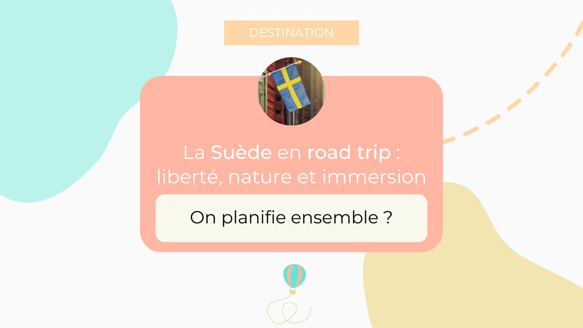 🇸🇪 Envie d’un road trip en Suède, entre forêts, lacs et villages rouges ?
Un itinéraire bien pensé, écoresponsable et fluide : ça change tout. 💪
Je t’aide à créer ton voyage sur-mesure, sans stress.
Parlons-en ensemble ! 💌

#Suède #RoadTripSuède #VoyagerAutrement #TravelPlanner