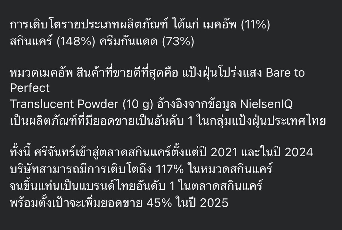 ที่เคยทวิตว่า  ถ้ายอดมันไม่ปัง การเติบโตมันไม่ทะลุกราฟ ไม่มีทางที่แบรนด์จะเปิดไลน์อัพตัวใหม่ พซต.คนเดิมหรอก 
นี่ไม่เคยพูดเล่นนะ ความจริงทั้งนั้น
ดูสิคะ สกินแคร์เติบโต 148%  โคตรมหาศาล โคตรจะหวานหมู เชิดหน้า 90°
5555555555555555555555555555
#BAMBAM <a href="/BamBam1A/">BamBam</a> 
#Srichanxbambam