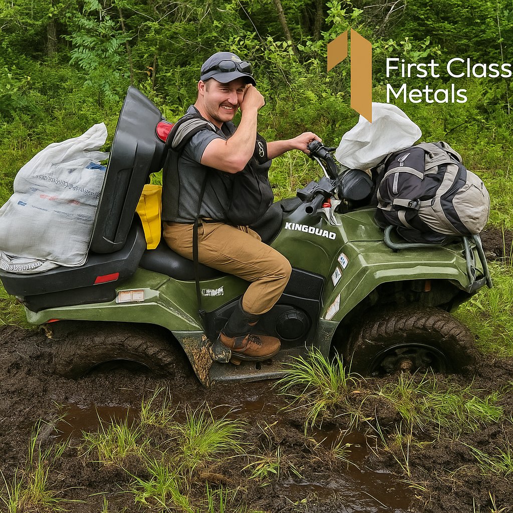 FirstClassMetal's tweet photo. ๐ฅ Sunbeam soil sampling is going strong โ at this rate, we might need a bigger quad! ๐๐ผ
Loaded with samples as we continue to unlock the gold potential of Ontario. #GoldExploration #Sunbeam #FirstClassMetals #FCM