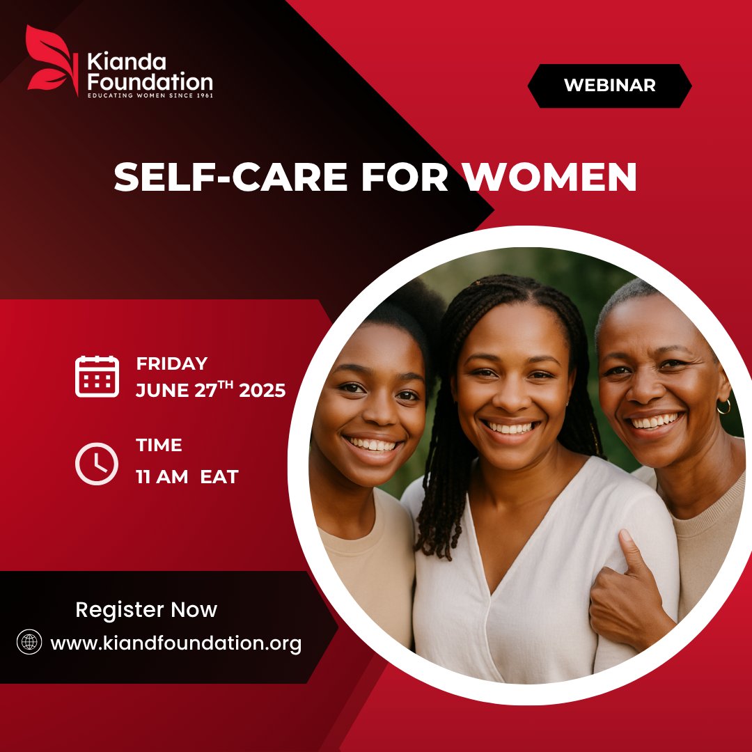 ✨ You care for everyone. Now, it’s your turn.
Join our FREE self-care webinar for women in business &amp; leadership — a moment to pause, breathe, and pour into yourself. 💛
📅 Friday, 27th June 2025
11.00am EAT
🔗 Register now: kiandafoundation.org/event-details/…
