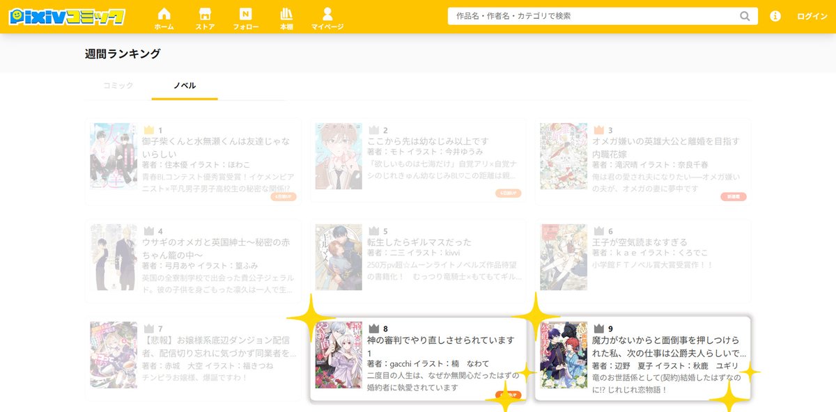 ＼🎉ビーズログ文庫作品が続々ランクイン／

pixivノベル週間ランキング
（2025/6/26 13：00調べ）

🏆第8位
#神の審判

🏆第9位
#魔力がないからと