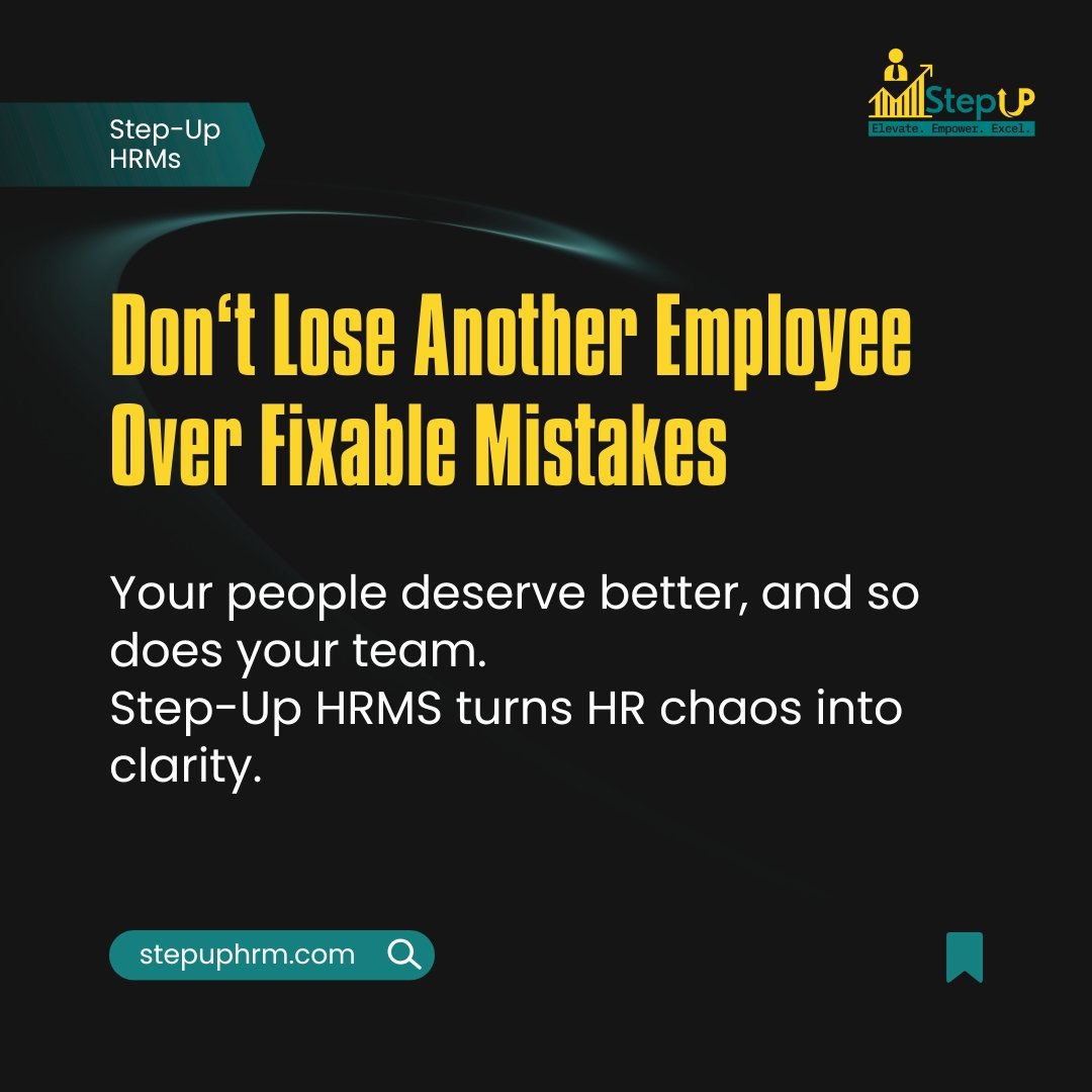 Stepup_HRMS's tweet photo. They didn’t leave for more money.
They left because HR failed them.
Fix payroll. Streamline leave. Give visibility.
Start with Step-Up HRMS → https://t.co/GAaHuyDjG5

|Citam|Larry|Rongai|Jana|Kikuyu| https://t.co/IMDHY6aX4X