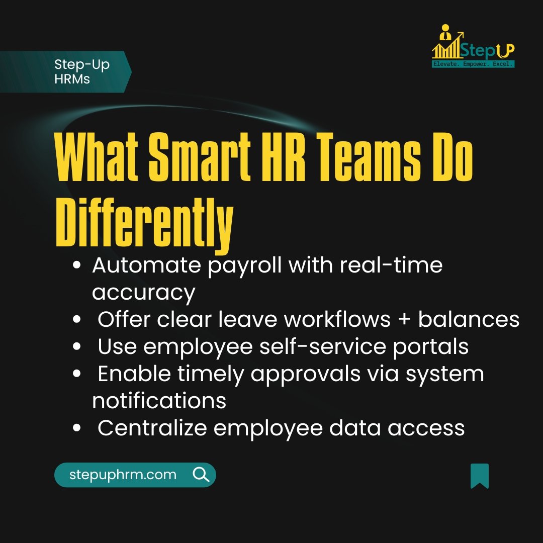 Stepup_HRMS's tweet photo. They didn’t leave for more money.
They left because HR failed them.
Fix payroll. Streamline leave. Give visibility.
Start with Step-Up HRMS → https://t.co/GAaHuyDjG5

|Citam|Larry|Rongai|Jana|Kikuyu| https://t.co/IMDHY6aX4X