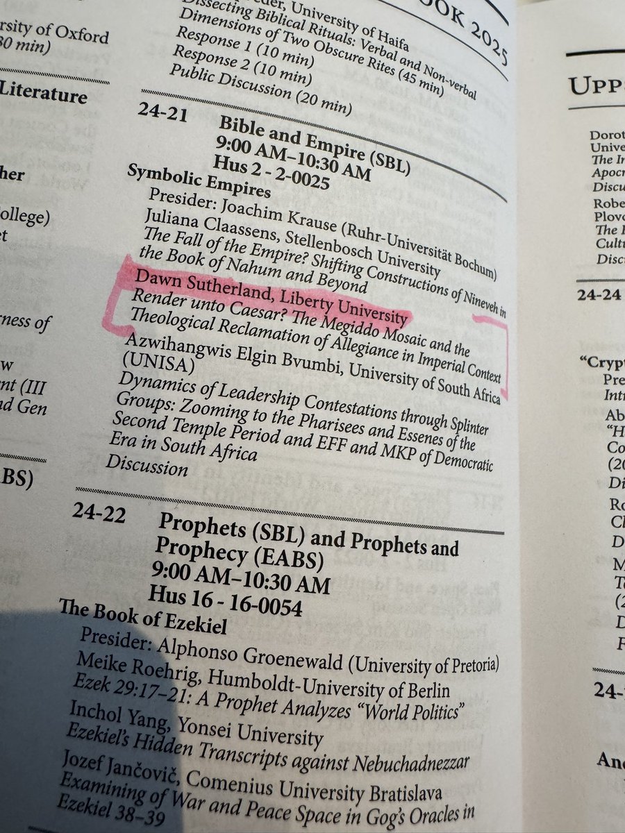 DawnLSutherland's tweet image. #SBLInternational #EABS