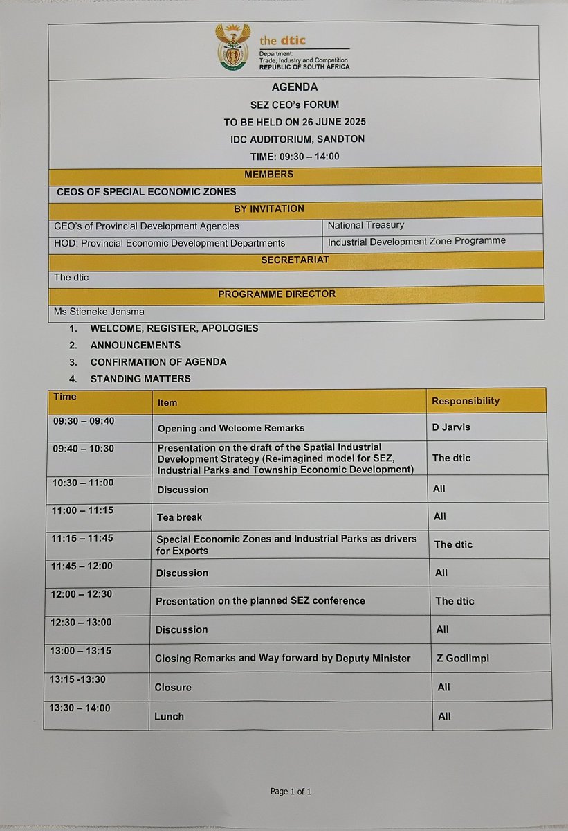 the_dtic's tweet image. 🔍🔎Today marks a pivotal moment in South Africa's economic planning calendar. @the_dtic is hosting a high-level policy dialogue-the extended Chief Executive Officer's Forum-at @IDCSouthAfrica #SIDSDialogue #IndustrialDevelopment