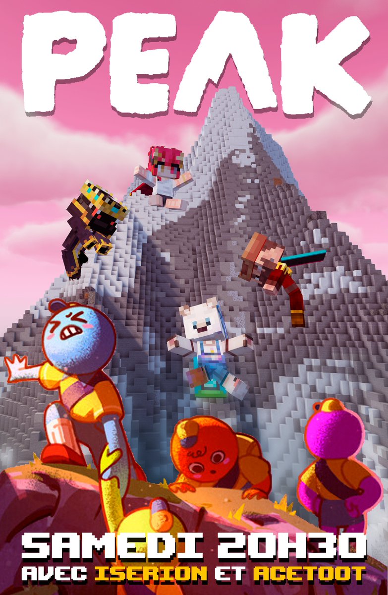 Avec <a href="/CylluVT/">Cyllu 🌟</a> on vous donne rendez-vous Samedi, pour une session en multi sur Peak avec <a href="/Iserion52/">Iserion</a>  et <a href="/_acetoot/">acet0ot</a> !