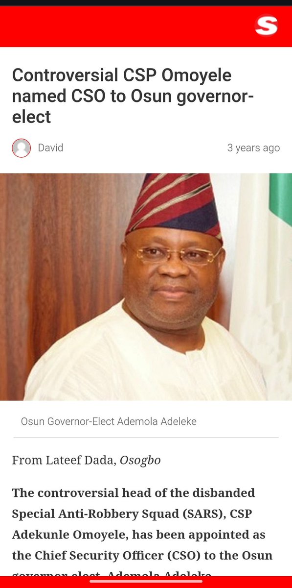 WESTCURATOR_'s tweet photo. When Omoyele was appointed, we raised the alarm that Amotekun would become a political attack dog, a weapon to hunt down opposition voices in Osun State. As if we didn’t have enough to worry about, Omoyele operates more like a terrorist in uniform than a law enforcement officer https://t.co/CeSduN3FnL