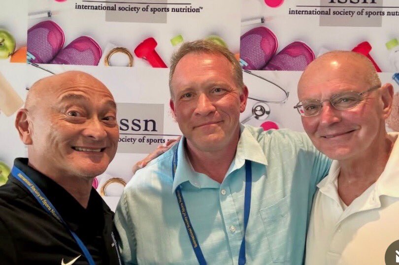 ExphysPhD's tweet image. Had a great time at the ISSN annual conference. Great science, and even better people. In this pic I am with my PhD mentor, Dr. Terry Housh, and my long time (>30yrs) great friend @JoseAntonioPhD @IntSocietySN