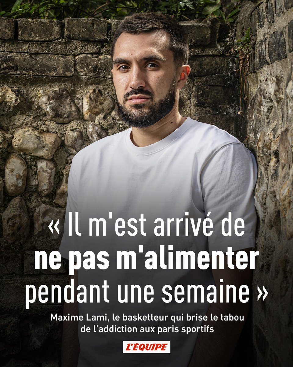 « Il m'est arrivé de ne pas m'alimenter pendant une semaine » : Maxime Lami, le basketteur qui brise le tabou de l'addiction aux paris sportifs
➡️ l.lequipe.fr/zkt