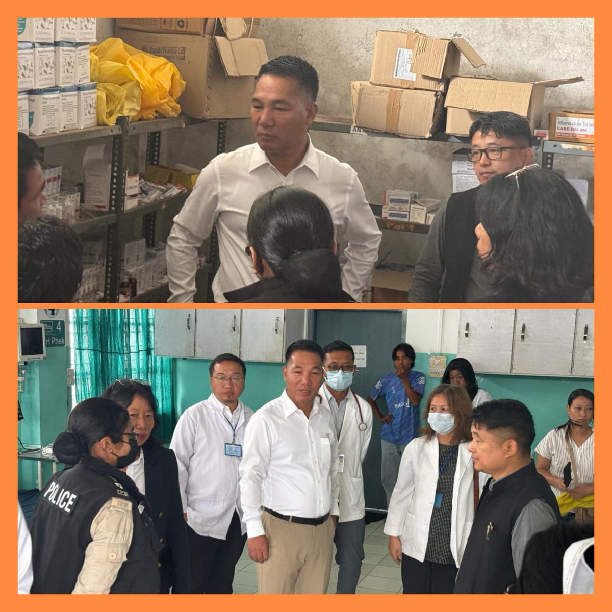 In line with Hon’ble PM Shri <a href="/narendramodi/">Narendra Modi</a> Ji’s vision for last-mile healthcare, Hon’ble Minister for H&amp;FW Shri <a href="/princepaiwang/">P Paiwang Konyak</a>  Ji continues his commitment to strengthening health services across Nagaland.

He conducted an inspection of the CMO Office and the District Hospital in