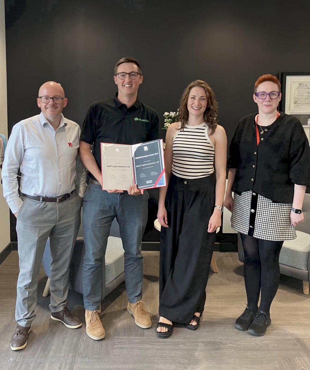 wolflabsuk's tweet image. Proud to receive the @OHAUScorp Developer Dealer 2025 Award & Silver Dealership status! 🏆 These reflect our strong supplier partnerships & the dedication of the entire WolfLabs team. Thanks to Anne-Marie & Scott at OHAUS for your continued support! #teamwork