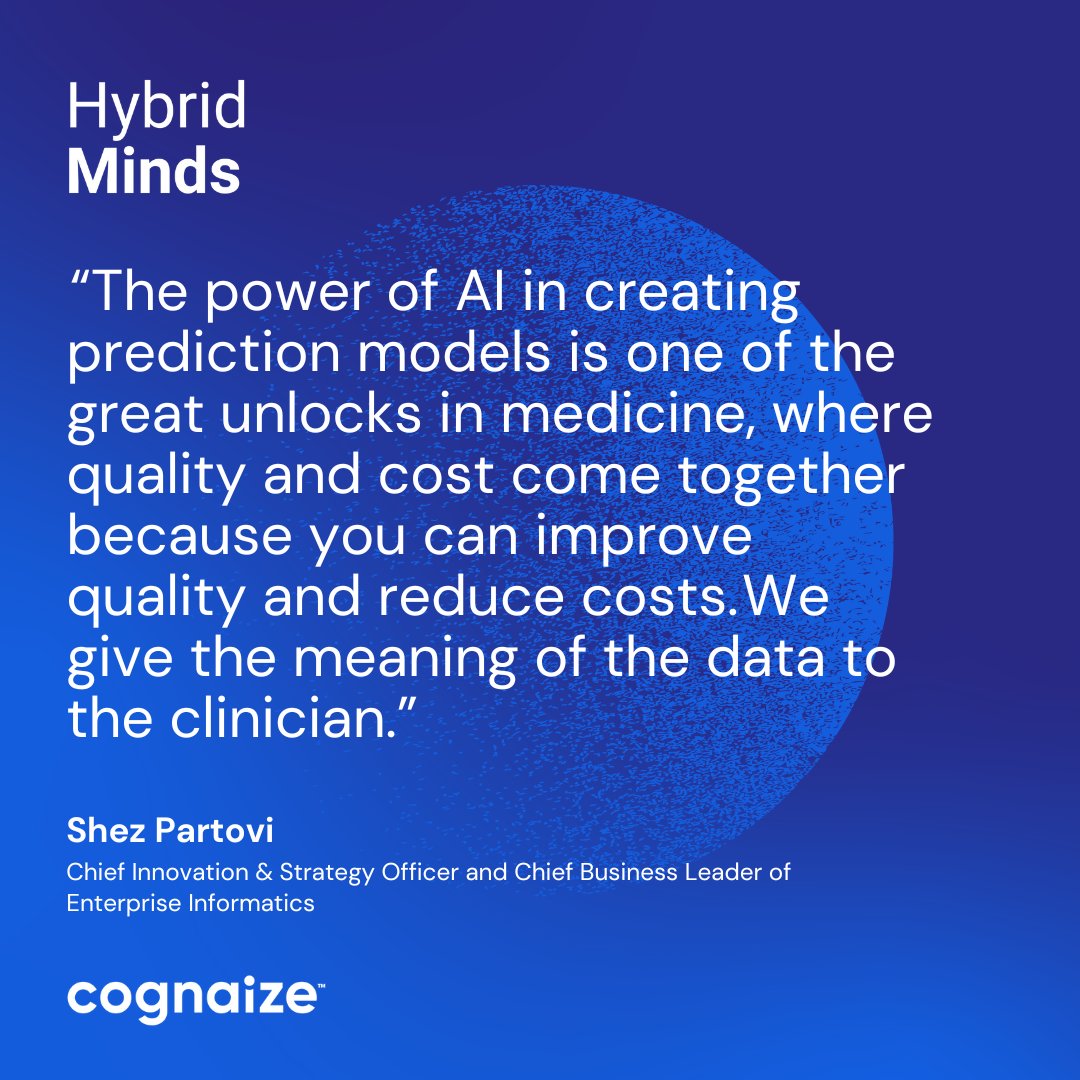“We give the meaning of the data to the clinician.”
In this episode of Hybrid Minds, Shez Partovi, Chief Innovation &amp; Strategy Officer at <a href="/Philips/">Philips</a> and <a href="/andonians/">Vahe Andonians</a>, founder and CEO at Cognaize, break down how #AI is unlocking real value in #healthcare.
🌐 bit.ly/4mkRCcQ
