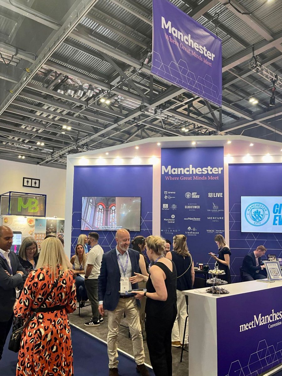 mcr_conf's tweet photo. It’s the final day of @MeetingsShow! 🎉

📍 Stand D41

We’re here with an incredible line-up of Manchester’s venues and hotels: @AOArena,  @TheCoopLive, @EmiratesOT, @ManCity, @thelowryhotel, @MidlandMCR  &amp; more!

👋 It’s your last chance to say hello! https://t.co/3DgNB371f7