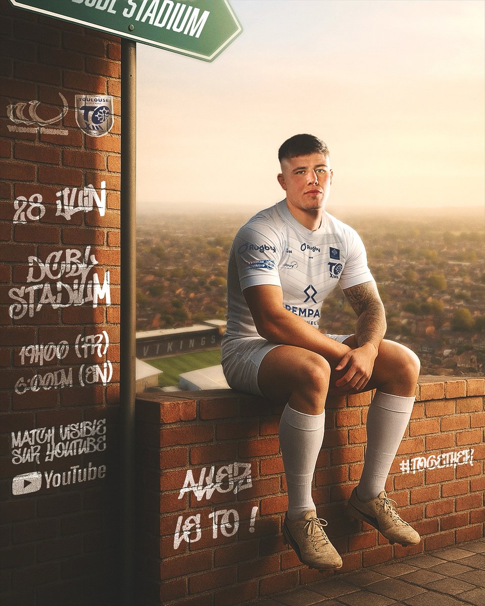 Toulouse Olympique XIII (@toxiii) on Twitter photo ๐ ๐ญ๐จ ๐๐ง๐ ๐ฅ๐๐ง๐ ! ๐ฌ๐ง
Ce samedi 28 juin, nos Olympiens prennent ร nouveau la direction des terres anglaises, cap sur Widnes (<a href="/WidnesRL/">Widnes Vikings</a>) !
Un match crucial les attend pour poursuivre leur belle dynamique et dรฉfendre fiรจrement leur place de leader au classement ๐
๐ Coup ๐ ๐ญ๐จ ๐๐ง๐ ๐ฅ๐๐ง๐ ! ๐ฌ๐ง
Ce samedi 28 juin, nos Olympiens prennent ร nouveau la direction des terres anglaises, cap sur Widnes (<a href="/WidnesRL/">Widnes Vikings</a>) !
Un match crucial les attend pour poursuivre leur belle dynamique et dรฉfendre fiรจrement leur place de leader au classement ๐
๐ Coup