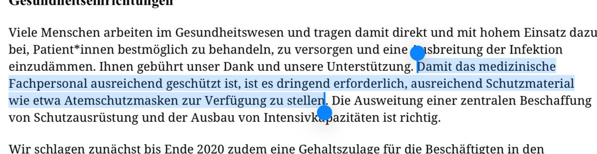baha_jam's tweet photo. Hier ein paar spannende Passagen aus den offiziellen Papieren des Grünen Parteivorstands im März 2020. Eigentlich schon fast eine Forderung an Spahn alles zu tun, ohne Rücksicht auf Verluste. https://t.co/phreZ4vx4y