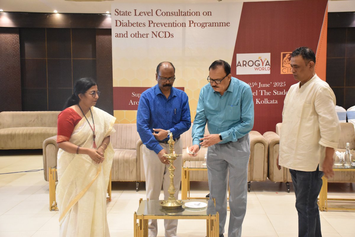 cini_india's tweet image. Child in Need Institute (CINI) organised #statelevelconsultation on #NonCommunicableDiseases and #diabetesprevention Programme on 25th June, Wednesday, at The Stadel, with government dignitaries and experts from NHM, the Health and Education Departments of the state.