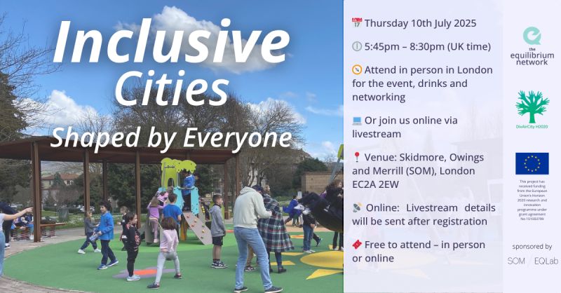 Join us in London or online on July 10th to discuss how we can build cities with everyone for everyone 🌇

Register now here 👉eventbrite.co.uk/e/inclusive-ci…