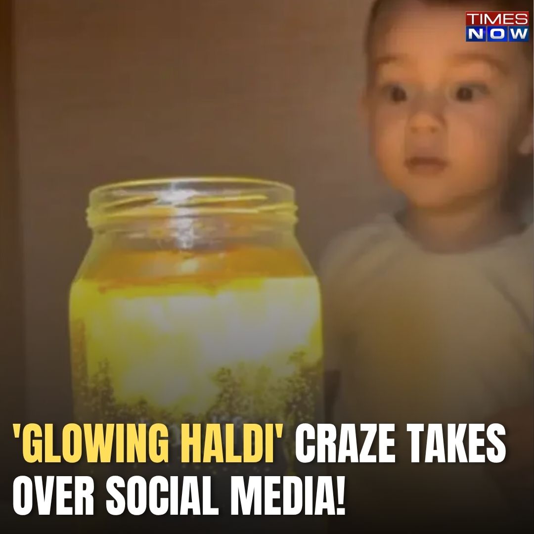 TimesNow's tweet photo. 'Glowing Haldi' Craze Takes Over Social Media – 'Magical Splash' Trend Explained

WATCH- https://t.co/SgQ8hobgcj

#Viral #HaldiTrend https://t.co/cP00elNz44