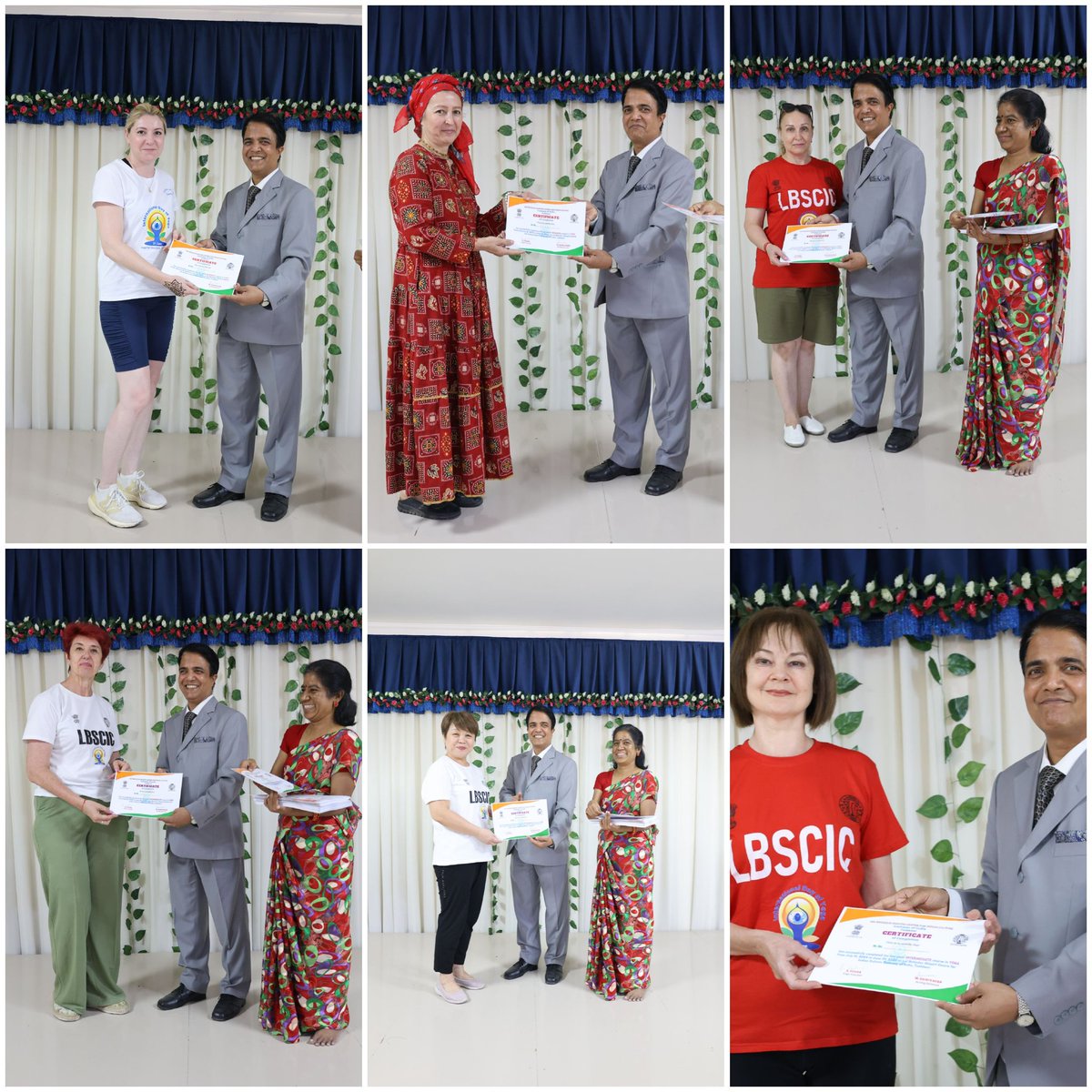 ICCR in Uzbekistan (@iccr_tashkent) on Twitter photo Over 300 Yoga aspirants completed Beginner, Intermediate & Advanced levels under the expert training of Dr. R. Sudha, TIC - Yoga <a href="/iccr_tashkent/">ICCR in Uzbekistan</a> 🧘♀️
Certification ceremony at LBSCIC, Tashkent was graced by Acting Director Mr. Srinivasan 🎓🌿
#YogaForWellness Over 300 Yoga aspirants completed Beginner, Intermediate & Advanced levels under the expert training of Dr. R. Sudha, TIC - Yoga <a href="/iccr_tashkent/">ICCR in Uzbekistan</a> 🧘♀️
Certification ceremony at LBSCIC, Tashkent was graced by Acting Director Mr. Srinivasan 🎓🌿
#YogaForWellness