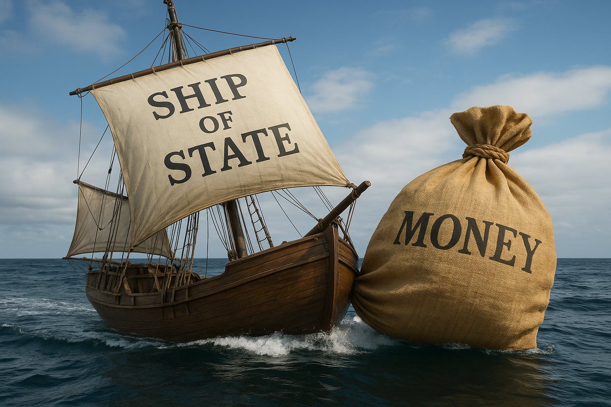 "เมื่อนาวาแห่งรัฐชาติล่องไป แต่ก็เอนไปทางแหล่งเงินเสมอ"