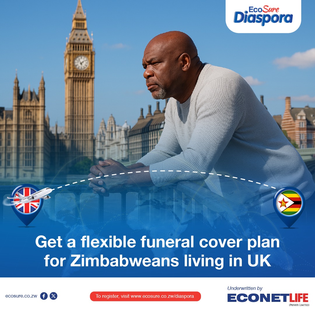 When a loved one passes away abroad, families back home often face emotional pain and heavy financial costs.  We’re here to walk the journey with you. Sign up for EcoSure Diaspora Funeral Cover today at ecosure.co.zw/diaspora