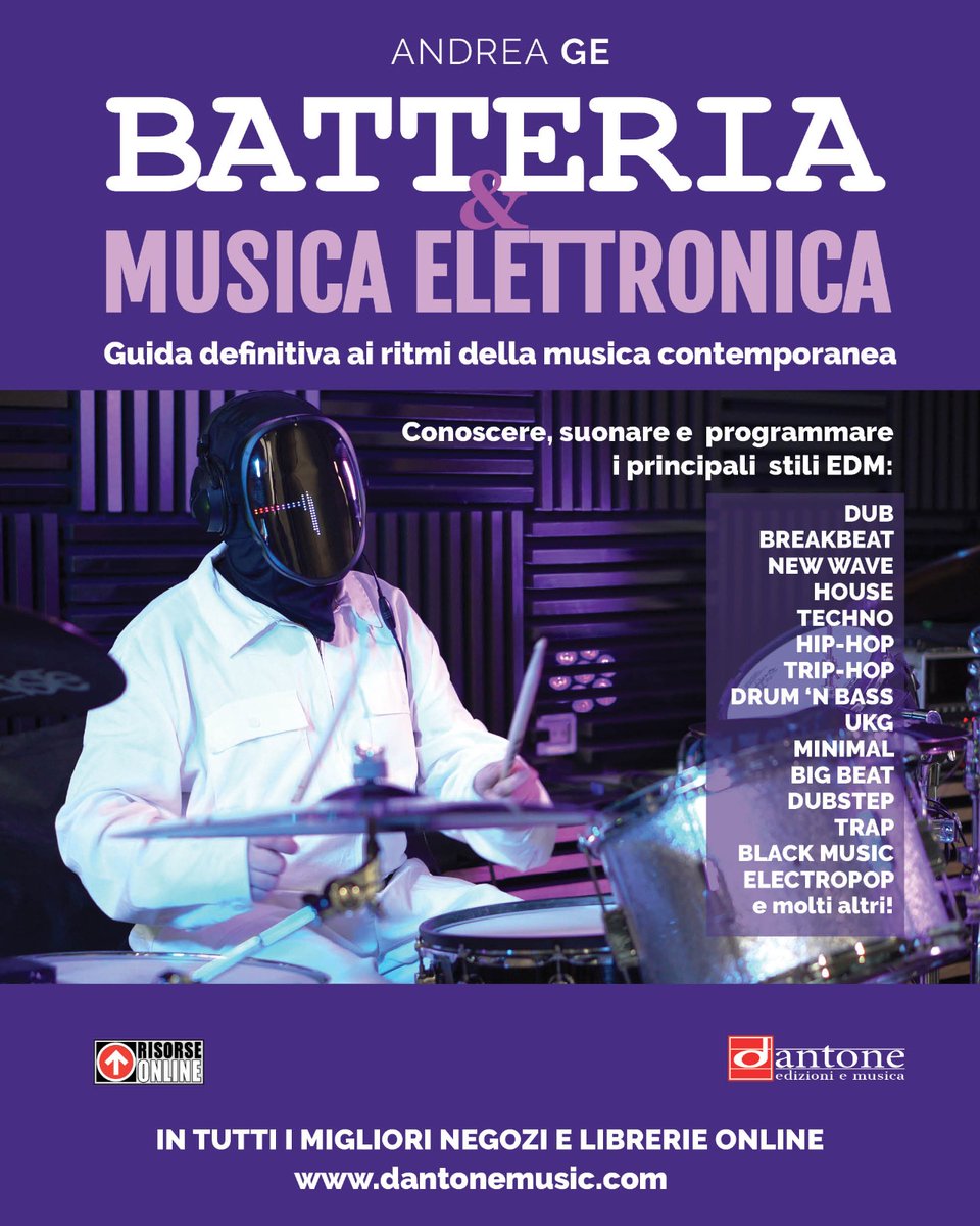 AndreaGeDRUMS's tweet photo. BATTERIA e MUSICA ELETTRONICA - Dantone Edizioni https://t.co/c4bTmS0jO2

PAGINE CAMPIONE https://t.co/Vv9bofwAzC

Scarica qui il pdf campione - https://t.co/ucfcLetb97

#drums #drummer #musicaelettronica #electronicmusic #newdrumstyle https://t.co/CrUzWFsR3X