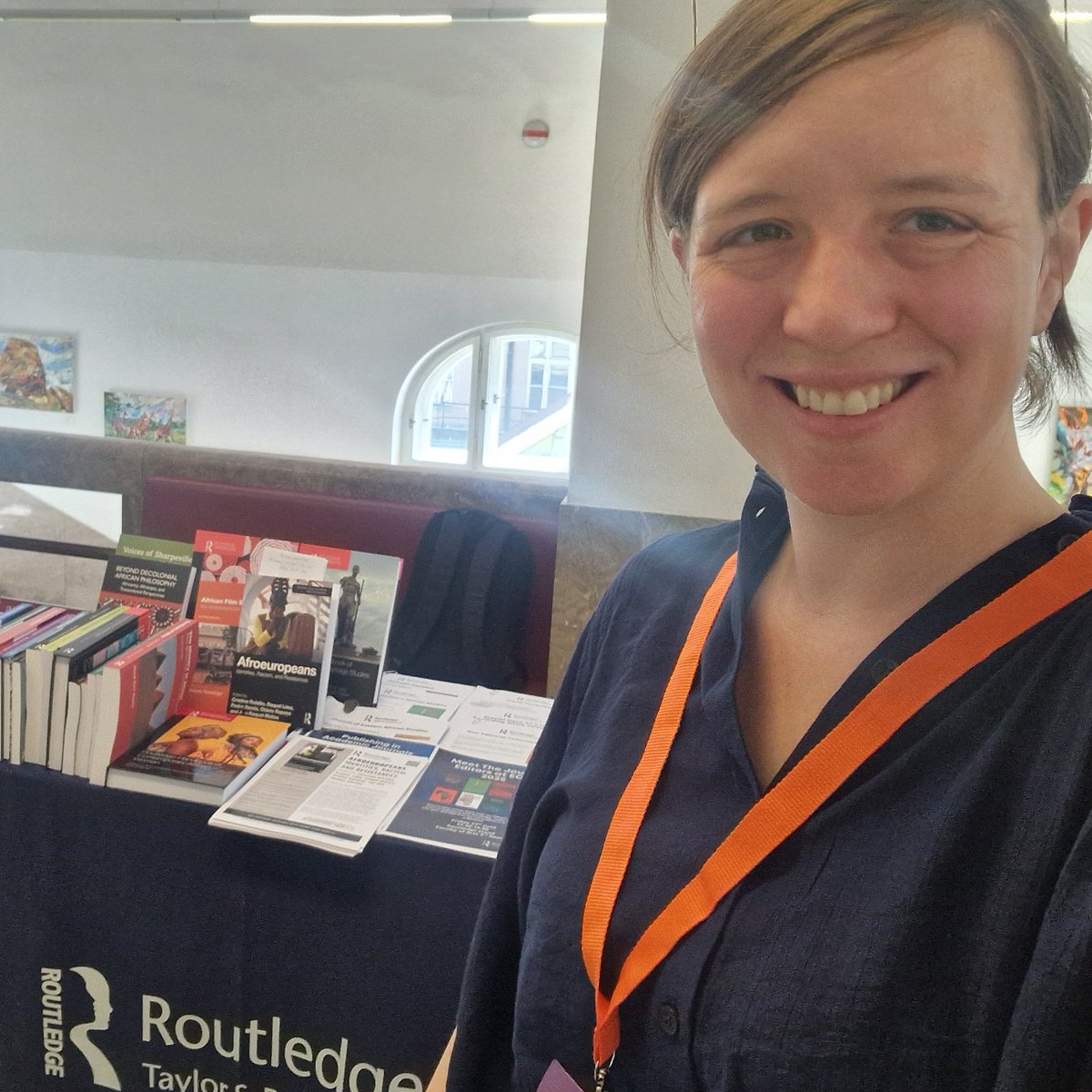 The sun is streaming in at #ECAS2025, but it's nice and cool up on the third floor! Come and find out more about the world's biggest African Studies books programme.