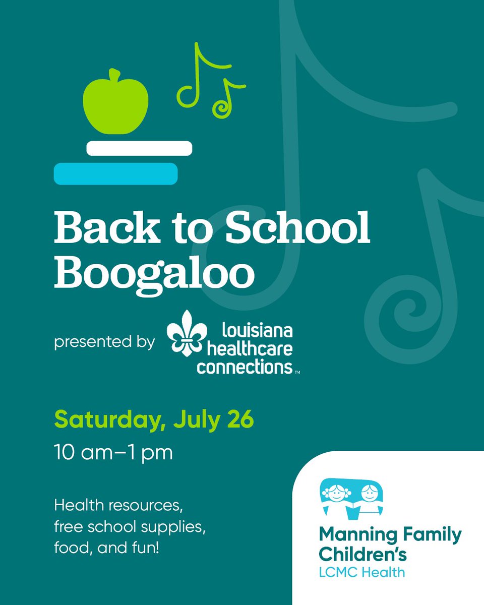 🎉 Get ready, families! It’s the Back to School Boogaloo, a FREE, family-friendly event to help students and families gear up for the new school year — with health services, school supplies, and tons of fun!

📲 Learn more: tinyurl.com/y5acv7xb