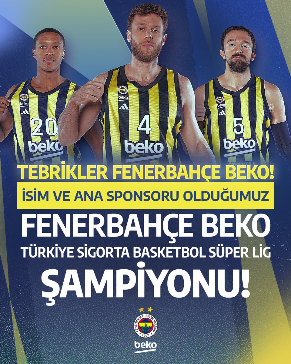 Tebrikler Fenerbahçe Beko! 💛💙 <a href="/FBBasketbol/">Fenerbahçe Beko</a>