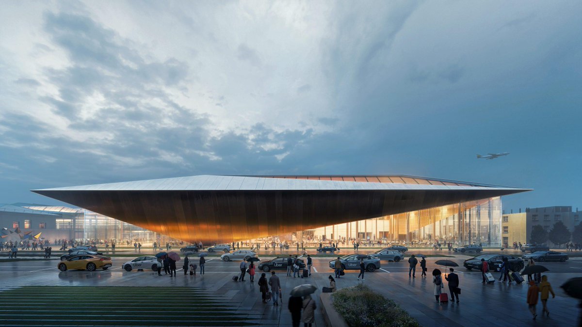 Zaha Hadid's project is selected as the winner of the Vilnius Airport architectural tender for the new arrivals terminal.

The new arrivals terminal is scheduled to arrive by the end of 2028. New to passenger experience is coming.