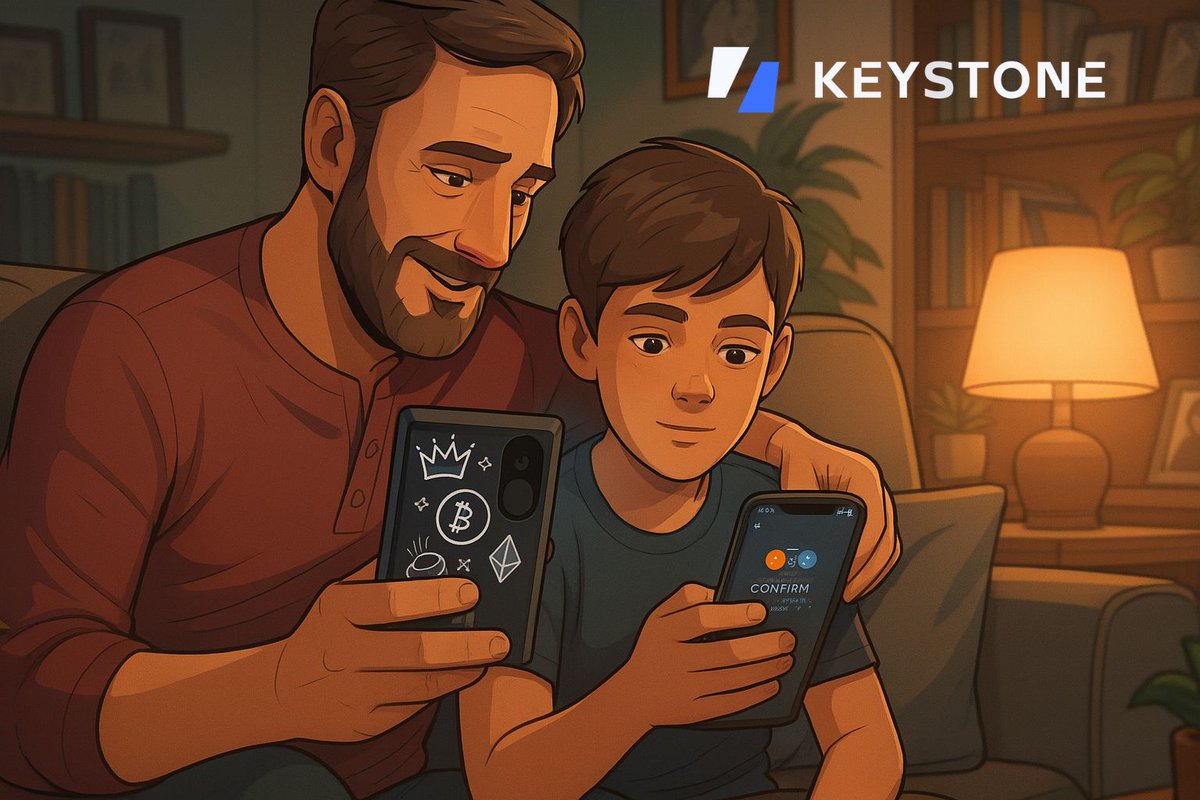 Crypto security doesn’t have to be complicated 😵‍💫

With Keystone Hardware wallet + Nexus app, anyone, whether it is your parents, spouse, or kids, can take control of their crypto securely 🔒

Kickstart their self-custody journey today with Keystone 3 Pro 🛡️