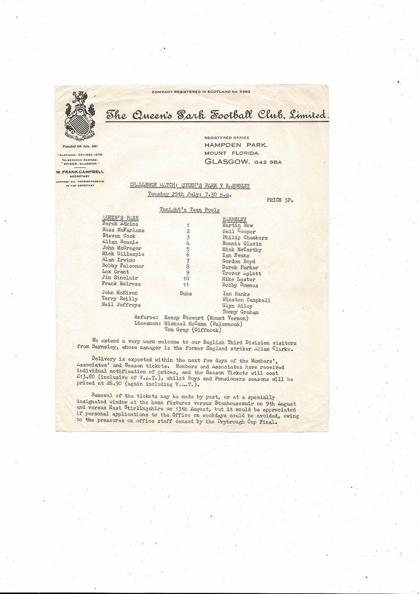 BobsFootballProgrammes (@bobsprogrammes) on Twitter photo 1980/81 Queens Park v Barnsley Friendly Football Programme 29th July
£4.50 + Postage
Now available @ bobsprogs.com
<a href="/queensparkfc/">Queen's Park FC</a> <a href="/QueensParkLover/">QueensParkFC - News & Fanpage</a> @queensparkf
<a href="/BarnsleyFC/">Barnsley FC</a> <a href="/BarnsleyFCNews/">Barnsley FC BBS</a> <a href="/barnsleyfans/">Barnsley FC</a> <a href="/TykesFans/">BarnsleyFC Fans</a> 1980/81 Queens Park v Barnsley Friendly Football Programme 29th July
£4.50 + Postage
Now available @ bobsprogs.com
<a href="/queensparkfc/">Queen's Park FC</a> <a href="/QueensParkLover/">QueensParkFC - News & Fanpage</a> @queensparkf
<a href="/BarnsleyFC/">Barnsley FC</a> <a href="/BarnsleyFCNews/">Barnsley FC BBS</a> <a href="/barnsleyfans/">Barnsley FC</a> <a href="/TykesFans/">BarnsleyFC Fans</a>