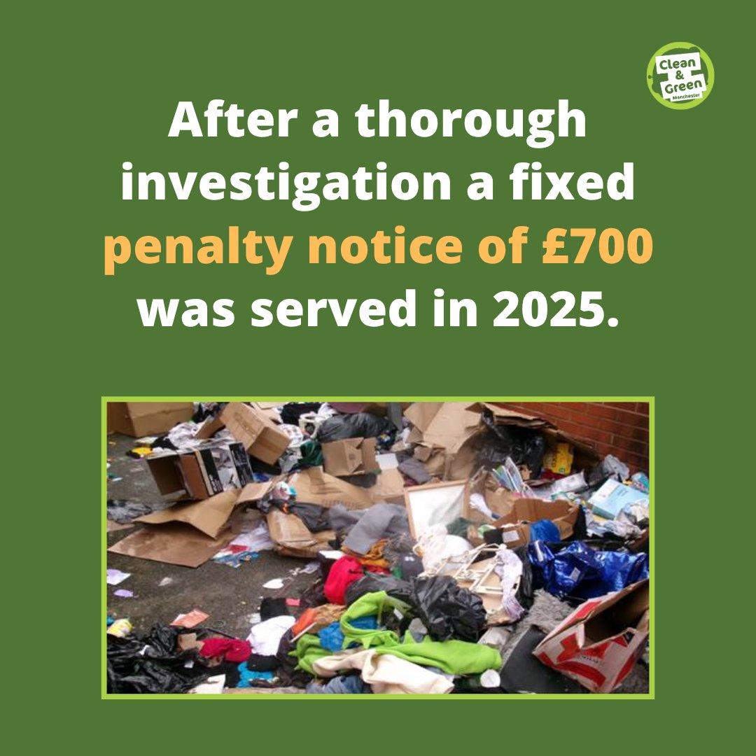 MCC Whalley Range (@mccwhalleyrange) on Twitter photo Fly-tipping is an offence & those caught can face heavy fine.
Fly-tipping is the dumping of rubbish or unwanted items either on land or in water. It can include bin bags, furniture, mattresses, carpet, fridges, washing machines and cookers.
Report online
…rtal.uk.empro.verintcloudservices.com/site/myaccount… Fly-tipping is an offence & those caught can face heavy fine.
Fly-tipping is the dumping of rubbish or unwanted items either on land or in water. It can include bin bags, furniture, mattresses, carpet, fridges, washing machines and cookers.
Report online
…rtal.uk.empro.verintcloudservices.com/site/myaccount…