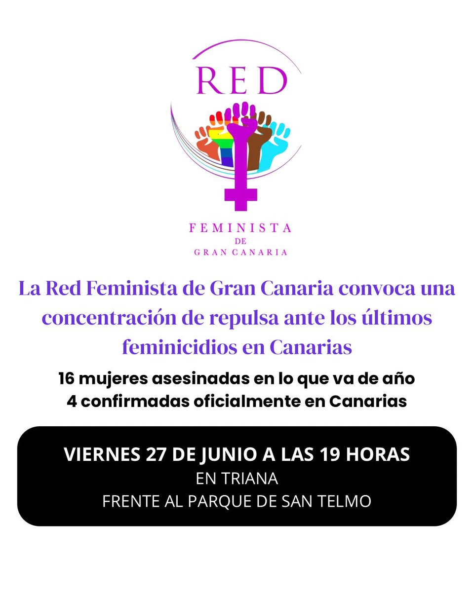 El último feminicidio se investiga en el Zardo, pero en los últimos meses el goteo es incesante: Schamann, Arenales, dos casos en Tenerife...

No podemos quedarnos calladas. Gritemos juntas #BastaYa #NiUnaMenos #NoViolenciacontralasmujeres