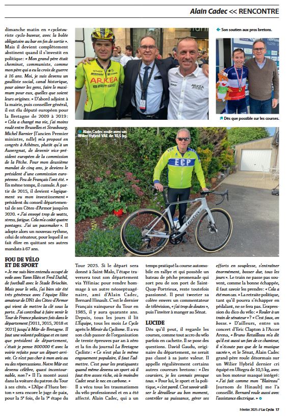 🅰ntoine VAYER 📸🖋️ (@festinaboy) on Twitter photo D-DAY #TDF2025 le 11 juillet 🚴♀️pour <a href="/AlainCadec/">Alain Cadec</a> . J'ai fait un portrait de la personne plus que du politique. Magazine LE CYCLE 📰 n°1 en France. D-DAY #TDF2025 le 11 juillet 🚴♀️pour <a href="/AlainCadec/">Alain Cadec</a> . J'ai fait un portrait de la personne plus que du politique. Magazine LE CYCLE 📰 n°1 en France.