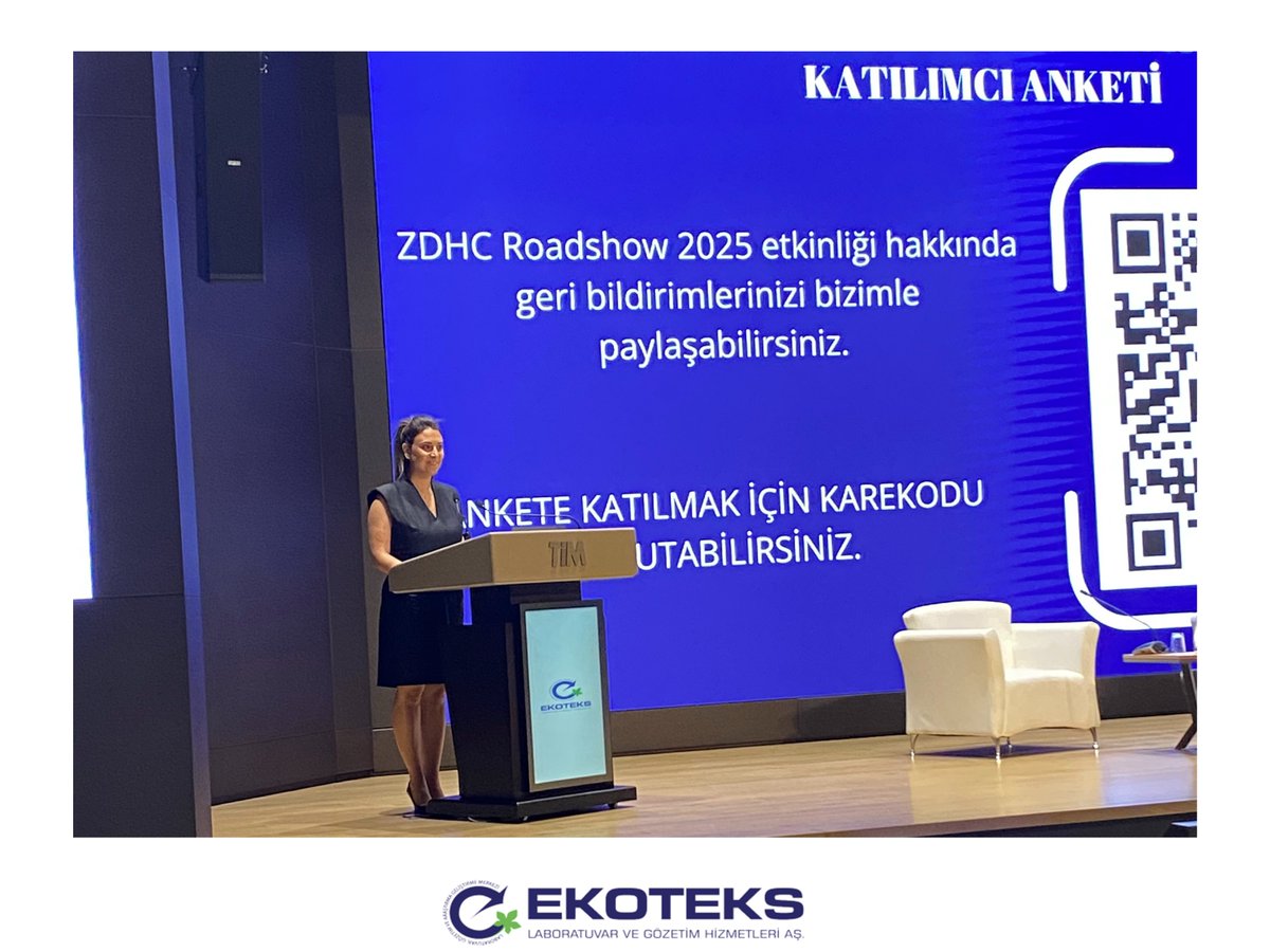 EkotekssLab's tweet photo. 25 Haziran 2025 tarihinde gerçekleştirdiğimiz ZDHC Solutions Roadshow 2025 – İstanbul etkinliğinde bizlerle olan tüm katılımcılarımıza teşekkür ederiz.
@BirolYmm
#zdhc #roadmaptozero #sürdürülebilirlik #ekoteks #cleanproduction #textileindustry #iletişimdeyiz https://t.co/r8lqQFHoxb