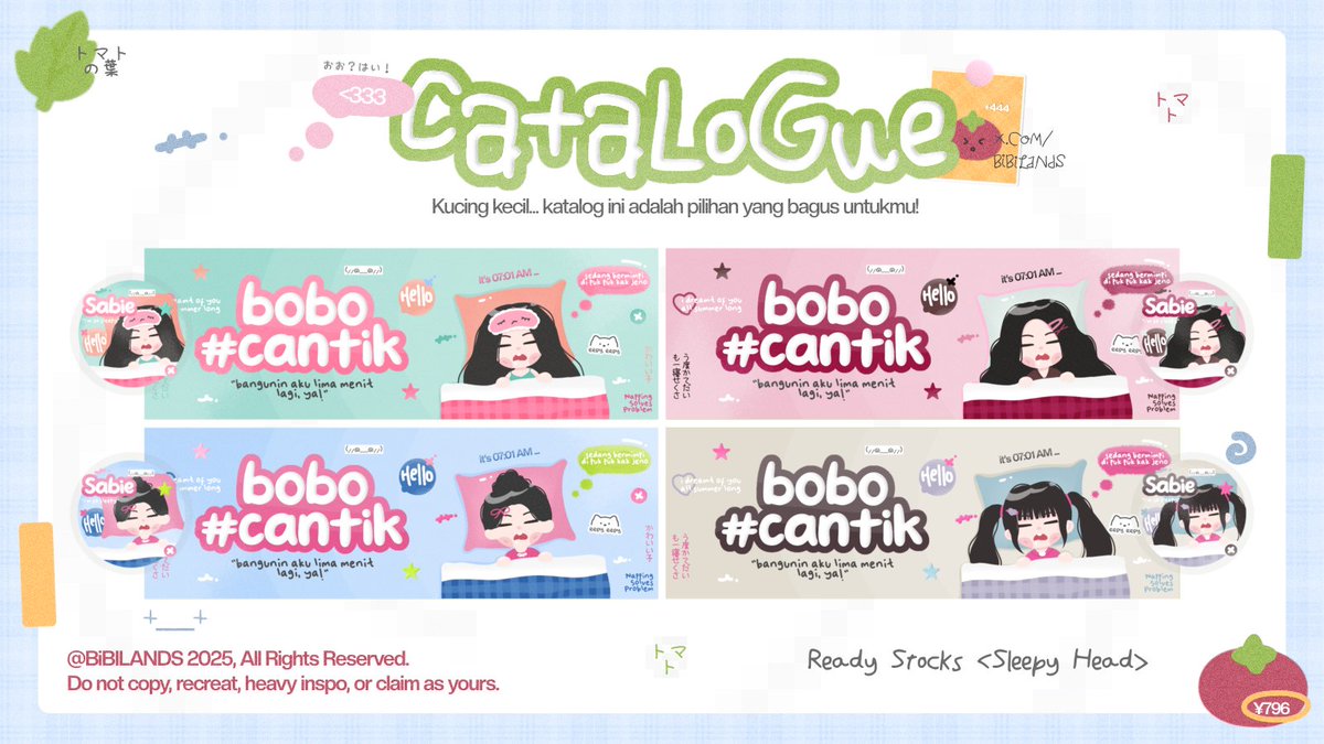 THEADORABLEINK's tweet photo. help repost please? thank you. <333

haloo! aku membawa 16 ready stocks katalog "SLEEPY HEAD" yang bisa langsung dijemput lewat DM! >___< (cek ALT buat kodenya, ya!) 🤓

🏷 : IDR 25.000
❓️: free retext <recolor +2K!>

tags. #zonauang #zonajajan https://t.co/WLv53UpVmk