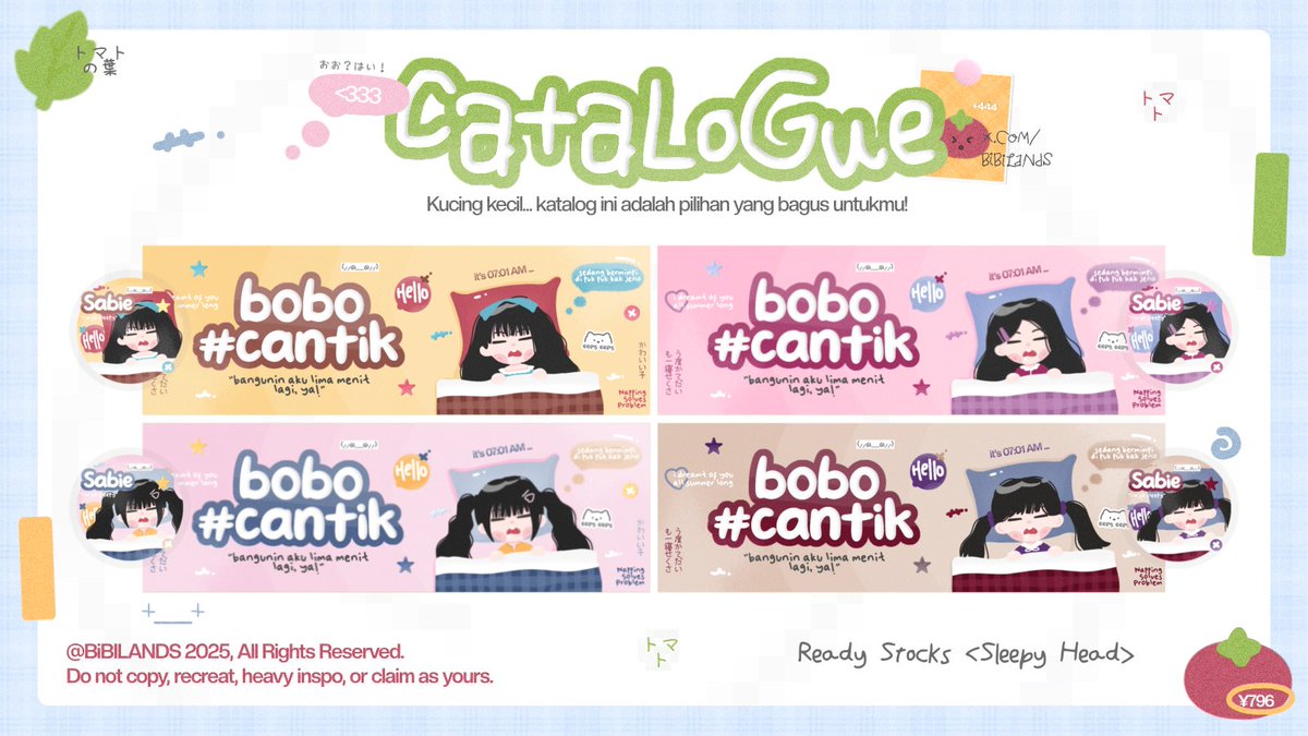 THEADORABLEINK's tweet photo. help repost please? thank you. <333

haloo! aku membawa 16 ready stocks katalog "SLEEPY HEAD" yang bisa langsung dijemput lewat DM! >___< (cek ALT buat kodenya, ya!) 🤓

🏷 : IDR 25.000
❓️: free retext <recolor +2K!>

tags. #zonauang #zonajajan https://t.co/WLv53UpVmk