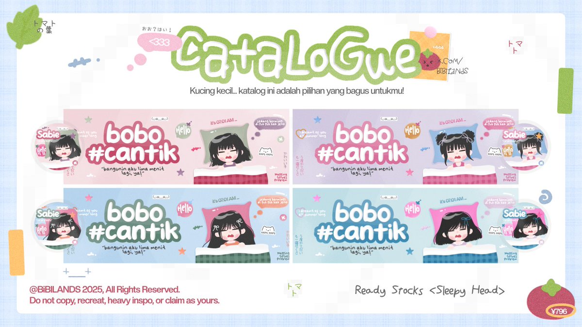 THEADORABLEINK's tweet photo. help repost please? thank you. <333

haloo! aku membawa 16 ready stocks katalog "SLEEPY HEAD" yang bisa langsung dijemput lewat DM! >___< (cek ALT buat kodenya, ya!) 🤓

🏷 : IDR 25.000
❓️: free retext <recolor +2K!>

tags. #zonauang #zonajajan https://t.co/WLv53UpVmk