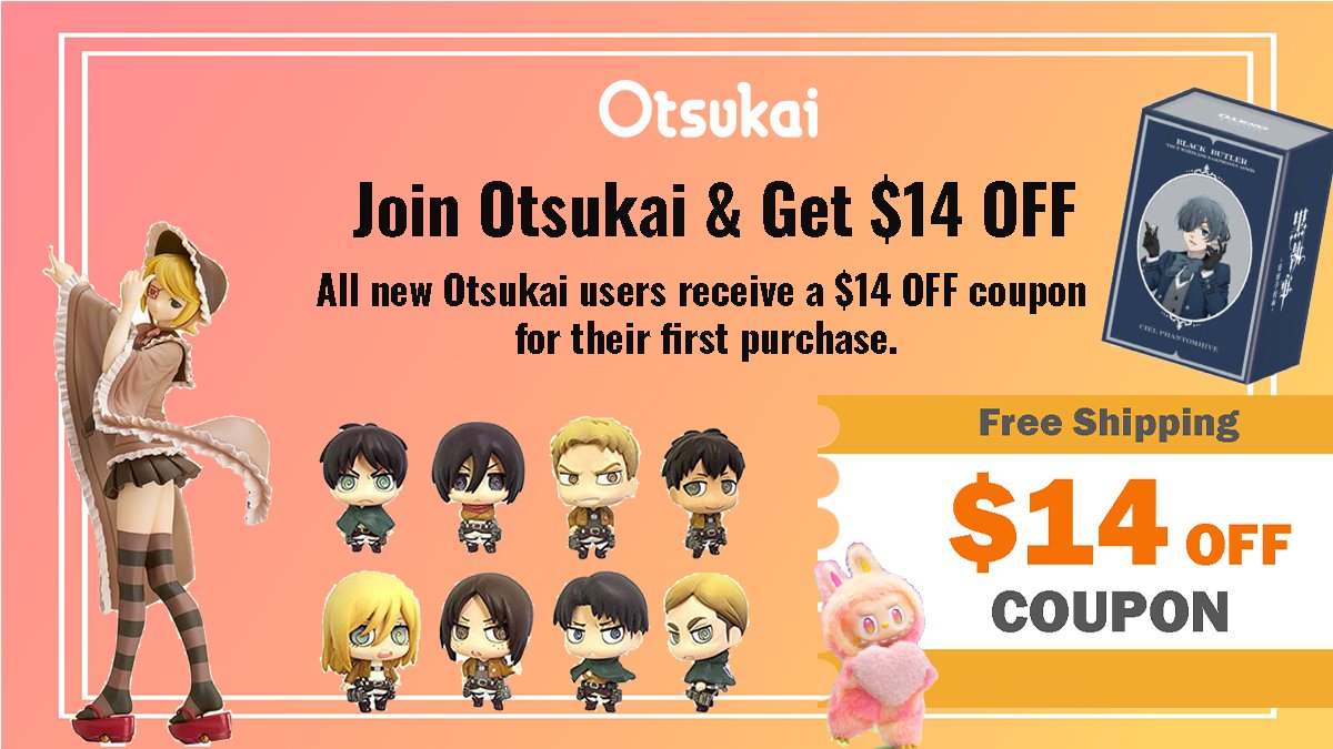 🎁 First time on Otsukai?
Get a $14 OFF coupon for your first purchase!
That’s the average international shipping cost on Otsukai 🚚✨
👉 Sign up now and try it out!
otsukai.com

#AnimeMerch  #JapaneseProduct #JapanShopping #Otsukai