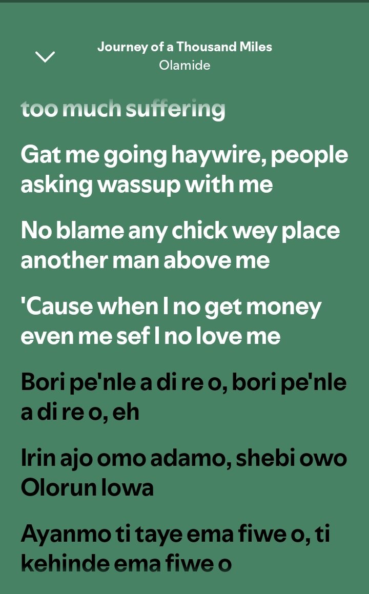 To y'all going through a lot, use this hold body no too vex if babe leave you, cause badoo sef kasara