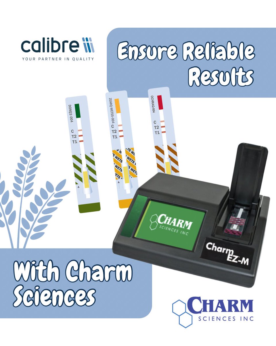 Calibre Control (@calibrecontrol) on Twitter photo Testing for mycotoxins is highly important within the agricultural and food production industry🧪
The Charm EZ M Reader is a combined incubator and reader. It is rapid reading and easy to use, making it perfect for those working within a fast-paced industry🌾
<a href="/CharmSciences/">Charm Sciences</a> Testing for mycotoxins is highly important within the agricultural and food production industry🧪
The Charm EZ M Reader is a combined incubator and reader. It is rapid reading and easy to use, making it perfect for those working within a fast-paced industry🌾
<a href="/CharmSciences/">Charm Sciences</a>