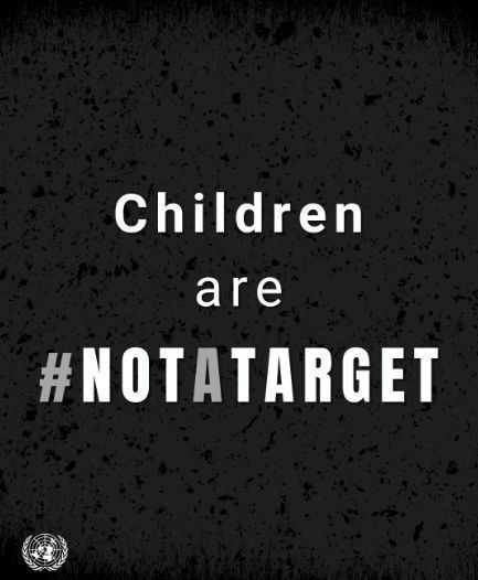 “I call on the international community to recommit to the universal consensus to protect children from armed conflict.”

— UN Special Representative for Children and Armed Conflict, Virginia Gamba

Children are #NotATarget!