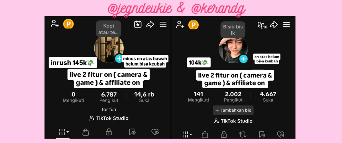 j | jual akun tiktok & gmail fresh tweet media